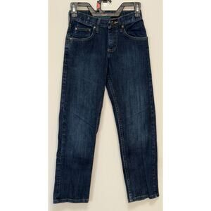 Lee Premium Select Straight‎ Boy’s Blue Jeans Size 10S Adjustable Waist Denim